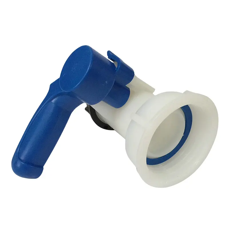IBC tank valve DN40 or DN50 butterfly valve for IBC tank IBC container White Body Blue Handle