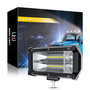 C0832 1PCS Car <strong>LED</strong> Work Light <strong>5</strong> Inches 24 Lights 72W Three-eye Double Row <strong>LED</strong> Long Strip Spotlight - Product Image 2