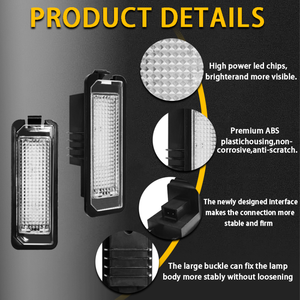 Car Decorations Lights Colorful 12LED for <strong>VW</strong> Passat <strong>B6</strong> CC Eos Golf 4 5 6 7 MK7 Polo Canbus License Number Plate Light