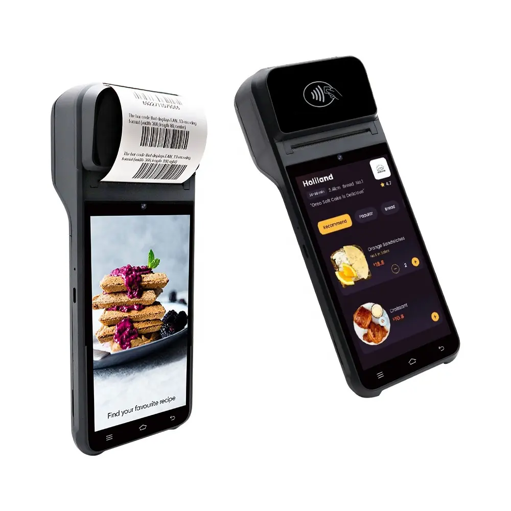 Nieuwe Producten Z92 Android 12.0 10 Core Mobiele Pos Nfc Reader Mobiele Apparaat Voor Restaurant Wetsvoorstel Of Label Ontvangst