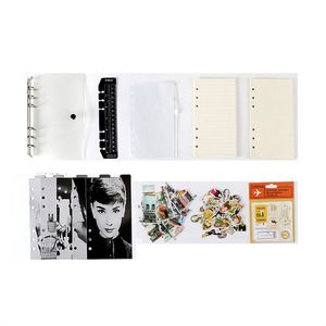 Cheap Loose Leaf A4 A5 A6 A7 Scrapbooking Diary <strong>Notebook</strong> <strong>With</strong> Refill Paper Comic Journal <strong>Log</strong> Korean Style - Product Image 6