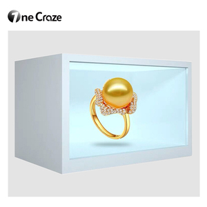 LCD Digital Signage Interaktive 3D Holo graphische Display box Touchscreen Holobox Transparent LCD Elevator Showcase - Product Image 5
