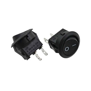 Yuvarlak şekil Rocker anahtarı ON/OFF 2 Pin 6A 250V çapı 16/23MM 2 pozisyon tekne tipi Rocker anahtarı - Product Image 1