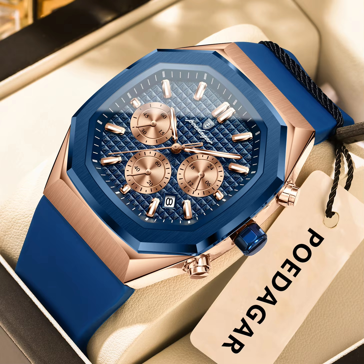 Rose Gold Blue