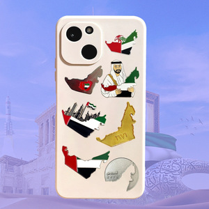 <span class=keywords><strong>2025</strong></span> Nhà Máy Tùy Chỉnh Mềm Men Cứng Pin Kim Loại Điện Thoại 3M Nhãn Dán Huy Hiệu Saudi Cờ Lebanon Trung Đông Kim Loại Sticker - Product Image 4