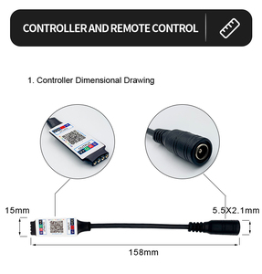 Индивидуальный мини для Bluetooth RGB светодиодный контроллер умное управление освещением и диммер с беспроводным управлением - Product Image 5