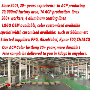 Materiale da costruzione insonorizzato pannello composito in alluminio alucobond acp foglio acm per rivestimento parete 4mm - Product Image 6