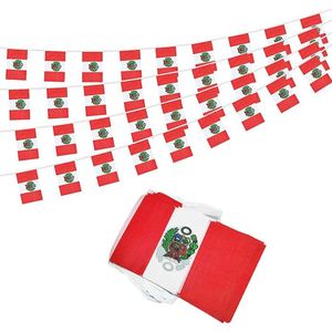 Promosyon Peru perulu küçük dize ülke dünya bayrakları ulusal kutlama süslemeleri için flama afişler - Product Image 4