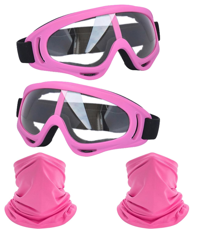 1 paire de lunettes + 1 masque Rose-Foncé