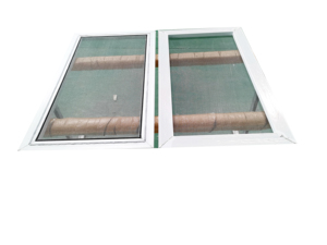 Anti hırsızlık Pvc pencere cibinlik ile 3 parça basit standart boyutu Upvc pencereler ve kapı Panama slayt pencere sinek ekran ile - Product Image 6