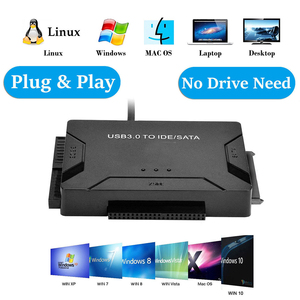 USB 3.0 IDE/SATA转换器硬盘适配器电源开关塑料兼容2.5 \ "/3.5 \" SATA硬盘/SSD IDE驱动器光驱 - Product Image 6