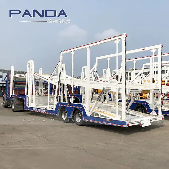 Double axle small 5 transport car carrier truck trailer for sale in dubai