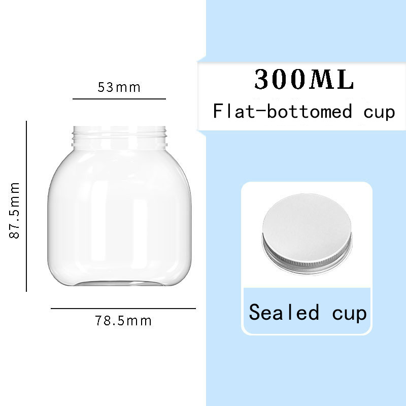300ML flat-bottom airtight lid