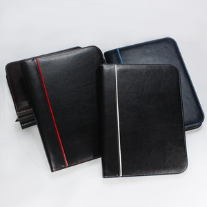 Executive-Notizbücher aus Leder mit mehreren Taschen Klassisches A4-Aktenordner-Notizbuch mit Taschen rechner Luxus-Notizbuch-Geschenkset - Product Image 6