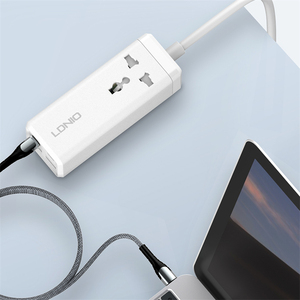 LDNIO SC1418 Power Extension <strong>With</strong> PD 65W <strong>Multi</strong> <strong>Function</strong> Charger Adapter Extension Cable <strong>Socket</strong> Electric 4 <strong>USB</strong> Power Strip - Product Image 4