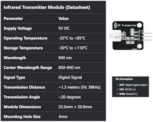 Aismartlink Digital 38kHz Ir-Empfänger Ir-Sender-Sensormodul-Kit EK8477