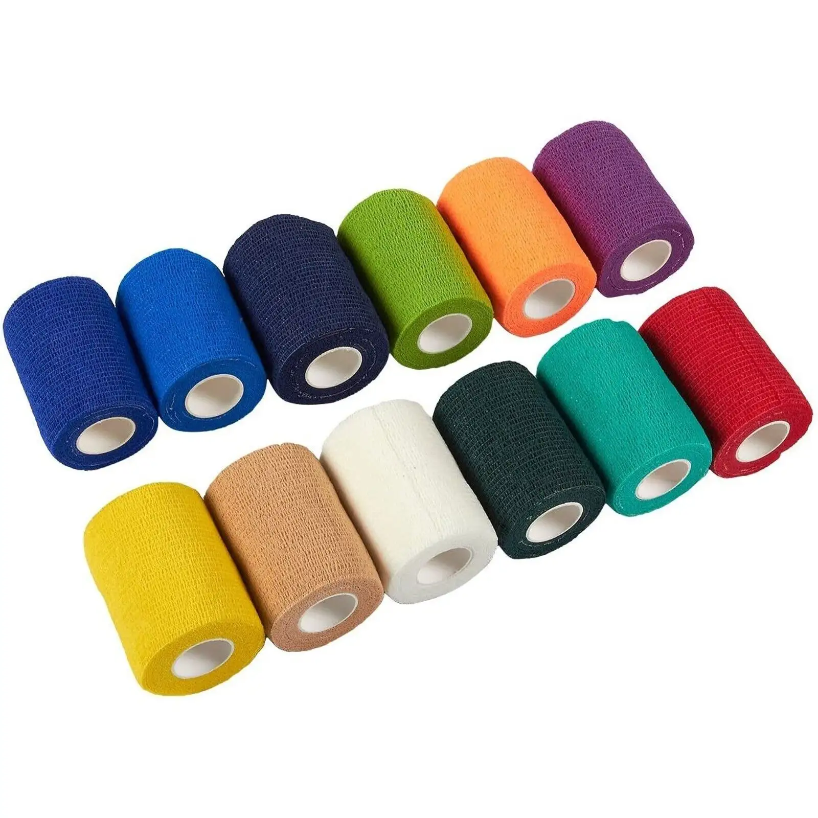 Bandes élastiques cohésives auto-adhésives non tissées de bandage de tissu de gaze de fixation de sports médicaux pour les mains de doigt