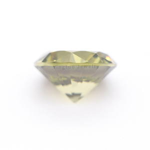 เครื่อง Jewely ราคาดีที่สุดทรงกลมสังเคราะห์ M-Peridot ดาวตัดลูกบาศก์เซอร์โคเนียหินหลวม - Product Image 2