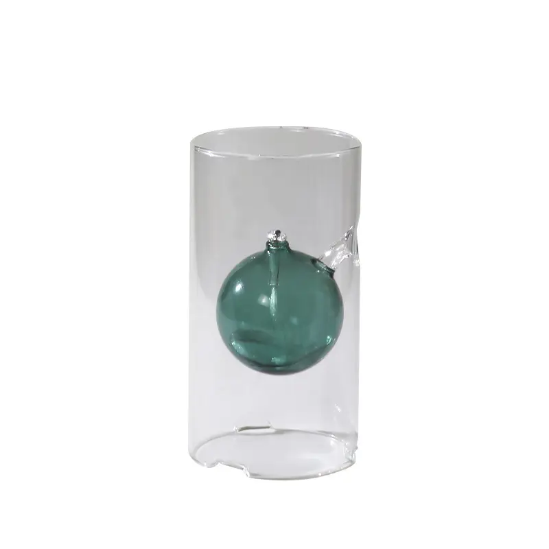 Lampada a cherosene personalizzata in vetro lampada a combustibile decorazione per interni in vetro decorazione per Desktop