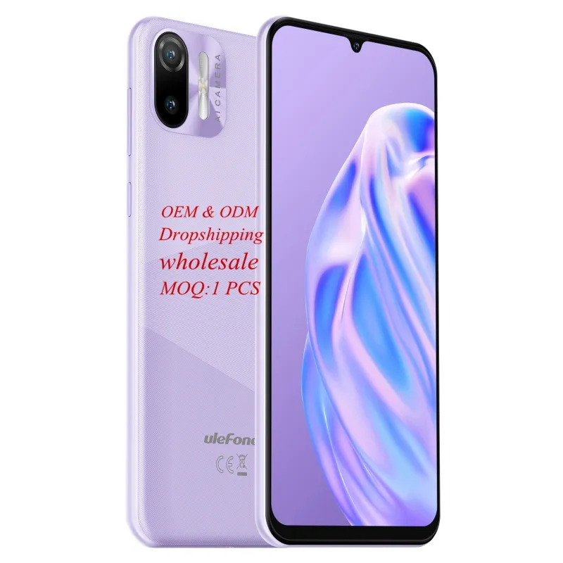 Téléphone intelligent Ulefone Note 6 débloqué le moins cher 1 go + 32 go Face ID 6.1 pouces écran IPS Android 3G téléphone double SIM