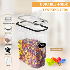 Versatile 4L BPA-Free PP contenitore di conservazione in plastica per cereali in stile classico per uso cucina - Product Image 4