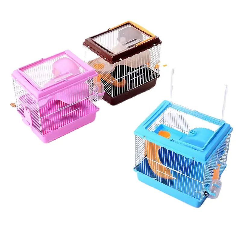 Pet Syrien Nain Gerbille Souris Rat Rongeur Petite Roue Maison Hamster Cages