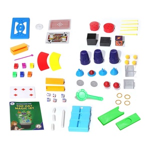 クラシックシルクハットマジックショーセット簡単学習マジックトリックキット65小道具と指示 - Product Image 4
