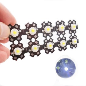 ชิปไฟ LED แบบ COB 3W 280lm 6000-6500K 20 มม. 5VDC หลอดประหยัดพลังงานสำหรับไฟสปอตไลท์ ไฟฟลัดไลท์ ทดแทน สีขาว 5 ชิ้น - Product Image 1
