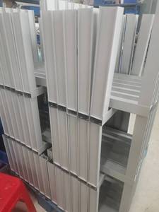 Sistema di serranda in vetro alluminio manuale motorizzato per ventilazione di sicurezza esterna fissa orizzontale in lega di alluminio