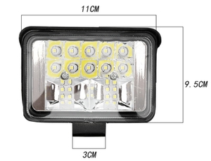 Sınır ötesi ihracat üç inç beş inç geniş alan görünümü LED farlar kare çalışma ışığı ve otomobil kamyon için geri ışık - Product Image 5
