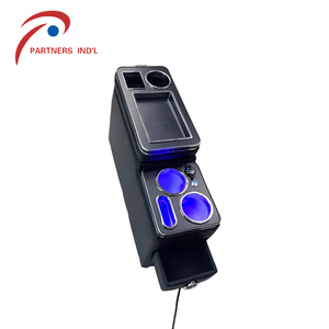 Multi-Armrest Centre Console Storage Box with <strong>Cup</strong> Holder Applicable for <strong>Toyota</strong> NOAH Front Position Leather &amp; ABS Material - Product Image 5