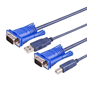 用于KVM交换机的1.5m USB KVM电缆USB和VGA至usb-b和VGA - Product Image 5