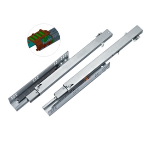 3 Fold <strong>Push</strong> to <strong>Open</strong> Hidden Telescopic <strong>Rails</strong> Soft Close Undermount Concealed Drawer <strong>Slide</strong> - Product Image 2