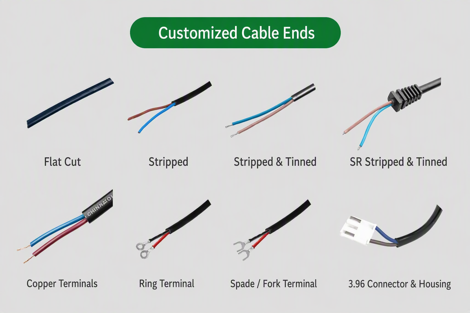 Terminaciones de cable personalizadas