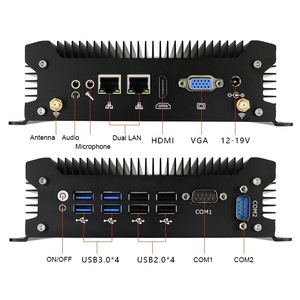 Ventas calientes i7 procesador PC industrial Win 10 11 Ubuntu 2 * LAN 8 * USB PC Gaming Mini computadora - Product Image 5
