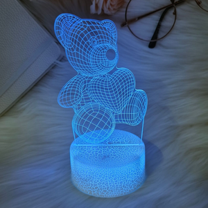 Bán Buôn 3D Acrylic LED Ánh Sáng Ban Đêm RGB Đa-Màu Sắc Cho Phòng Ngủ Trang Trí Cho Halloween Tốt Nghiệp Lễ Phục Sinh Lễ Tạ Ơn - Product Image 2