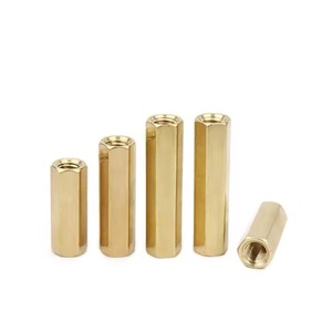 OEM ODM Customized Double Pass Brass Long Threaded Hex <strong>Coupling</strong> Nut M2 <strong>M3</strong> M4 M5 Copper Hexagonal Standoff Spacer Nuts - Product Image 4