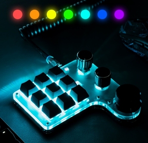 Custom Mini Knob <strong>Keyboard</strong> <strong>Key</strong>&amp;Knob Mechanical <strong>Keyboard</strong> Programmable Copy and Paste DIY Shortcut Hot Swap for Designer Office - Product Image 6