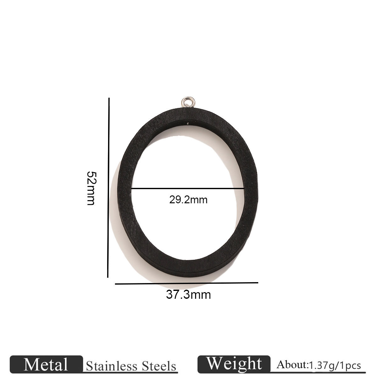 Oval black
