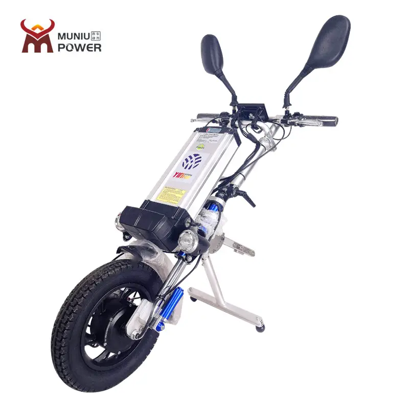 WP-03 de silla de ruedas eléctrica para discapacitados, accesorio de conversión de bicicleta eléctrica de 48V y 500W, con alcance de 60km