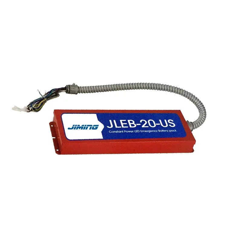 Fabriqué par JIMING: JLEB-20-US Max. 20W UL/cUL Listed LED Ballast d'urgence LED Pack batterie d'urgence