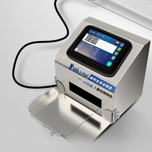J1 Intelligenter statischer Tinten strahl drucker Automatische Codier maschine Produktions datum Chargen nummer Desktop QR-Code Barcode-Etiketten drucker - Product Image 3