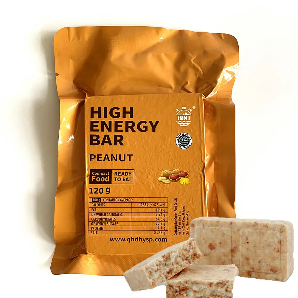 Peanut flavor cereal bar best snack for outdoor sport high energy biscuits