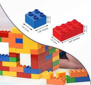 Bloques de construcción de muestra gratis para niños pequeños bloques de bebé personalizados Juguetes Juegos de bloques apilables regalo educativo para aula preescolar - Product Image 4