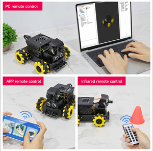 Ahududu Pi için Mecanum tekerlek ROS2 Humble ile Raspbot V2 AI görüş Robot araba 5 yönlü OpenCV Python programlama