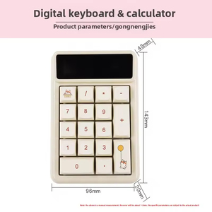 Wholesale Portable Mini Pink <strong>USB</strong> <strong>Keyboard</strong> 17Keys Financial Accounting Digital Computer Keypad New Condition Mechanical Laptop - Product Image 3