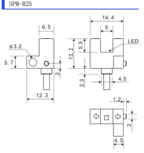 SHILETAI-Sensor fotoeléctrico en forma de U, salida NPN PNP, distancia de detección de 5mm para detectar el origen de los cuerpos giratorios - Product Image 6