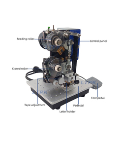 HP241B Manuelles Ablaufdatum Chargen nummer LOT Thermo transfer band drucker Stanz druck codier maschine für Beutel beutel - Product Image 6