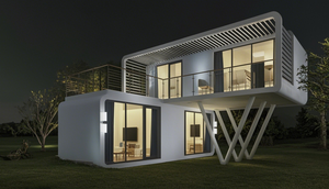 Geri dönüştürülebilir malzemelerden yapılmış Off-Grid yetenekleri ile Minimalist mikro ev mobil prefabrik ev - Product Image 6