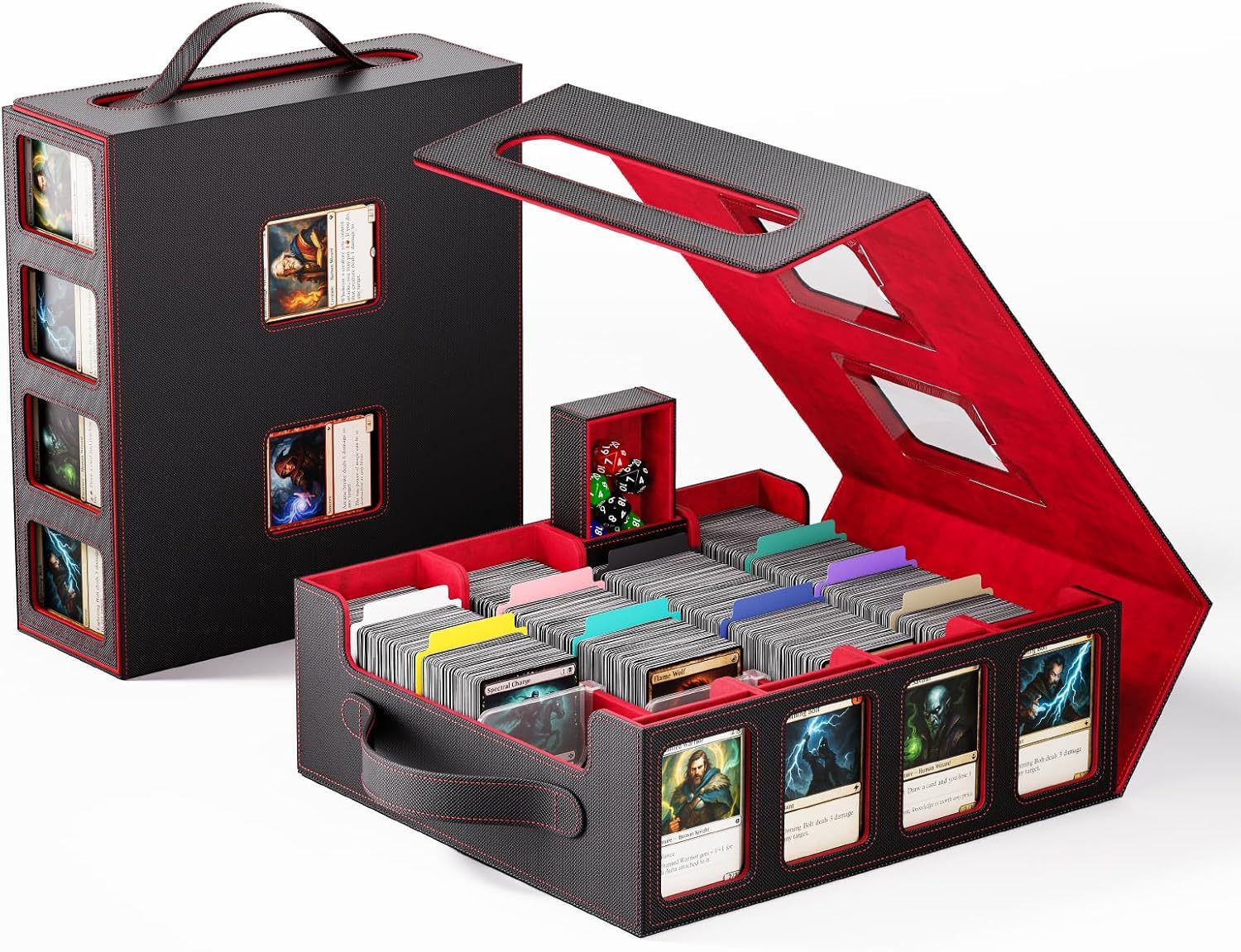 Intérieur noir et rouge